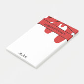 Forensisch labklasse bloed script naam   post-it® notes (Schuin)