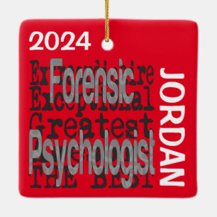 Forensisch psycholoog Extraordinaire CUSTOM Keramisch Ornament