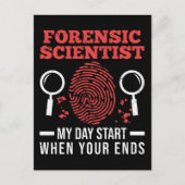 Forensisch wetenschappelijk onderzoeker Forensisch Briefkaart (Voorkant)