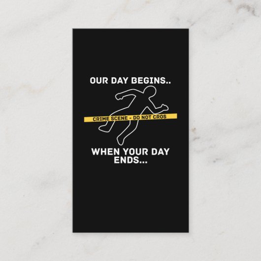 Forensisch-wetenschappelijk onderzoeker rechercheu visitekaartje (Voorkant)