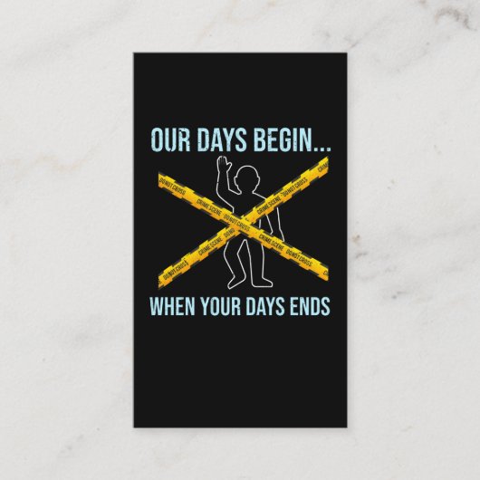 Forensisch-wetenschappelijk rechercheur Forensisch Visitekaartje (Voorkant)