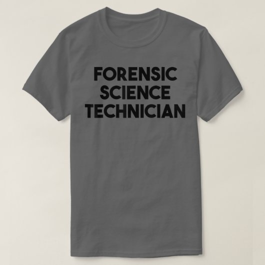 Forensisch-wetenschappelijk technicus t-shirt (Design voorkant)