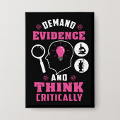forensisch wetenschapsonderzoek nerd button (Voorkant)