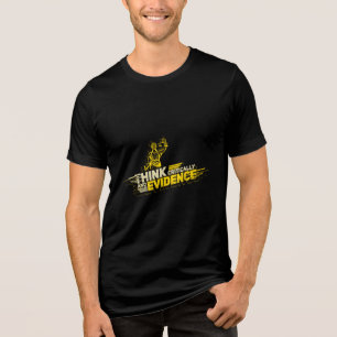 Forensische examens vereisen bewijs kritisch Tri-Blend shirt