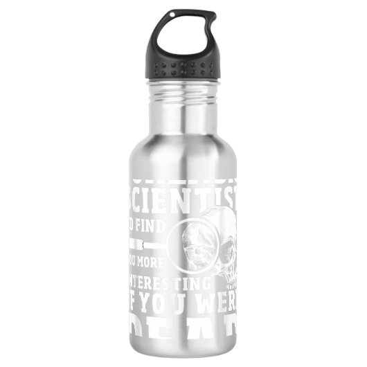 Forensische scientist Crime Scene Funny Forensics Waterfles (Voorkant)