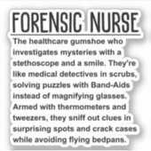 Forensische verpleegkundige sticker (Voorkant)