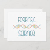 forensische wetenschap briefkaart (Voorkant / Achterkant)
