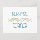 forensische wetenschap briefkaart (Voorkant)