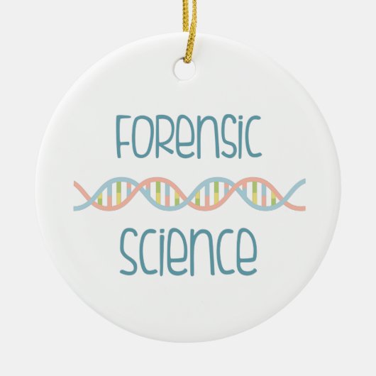 forensische wetenschap keramisch ornament (Voorkant)