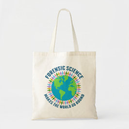 Forensische wetenschap maakt de wereld draaiende tote bag