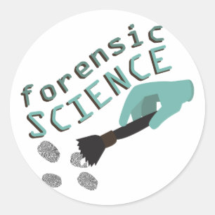 forensische wetenschap ronde sticker