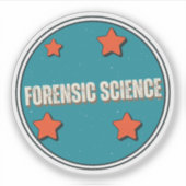 forensische wetenschap sticker (Voorkant)