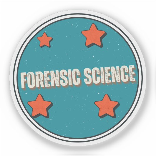 forensische wetenschap sticker (Voorkant)