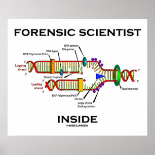 Forensische wetenschapper Inside (DNA-replicatie) Poster
