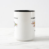 Forensische wetenschapper Inside (DNA-replicatie) Tweekleurige Koffiemok (Center)