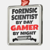 Forensische wetenschappers houden van videospellet metalen ornament (Links)