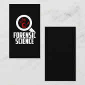 Forensische wetenschappers Onderzoeker forensisch  Visitekaartje (Voorkant / Achterkant)