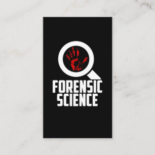 Forensische wetenschappers Onderzoeker forensisch Visitekaartje