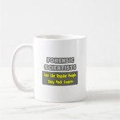 Forensische wetenschappers... slimmer koffiemok (Links)