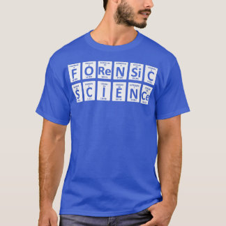 Forensische wetenschapspremie t-shirt