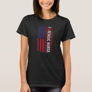 Forensische ziekteverzekering Flag Forensics Scien T-shirt