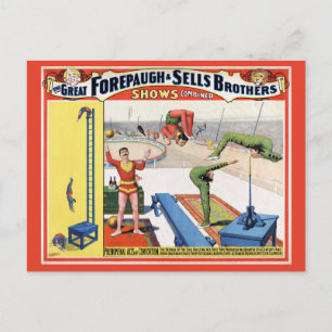 Forepaugh & Sells Brothers  Circus Poster Briefkaart