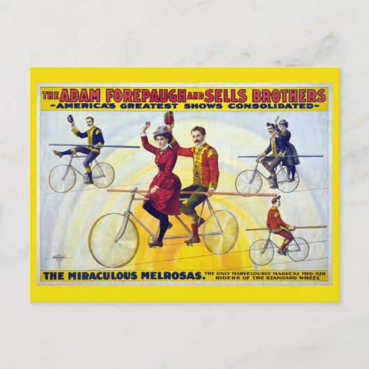 Forepaugh & Sells Brothers  Circus Poster Briefkaart (Voorkant)