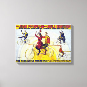 Forepaugh & Sells Brothers  Circus Poster Canvas Afdruk