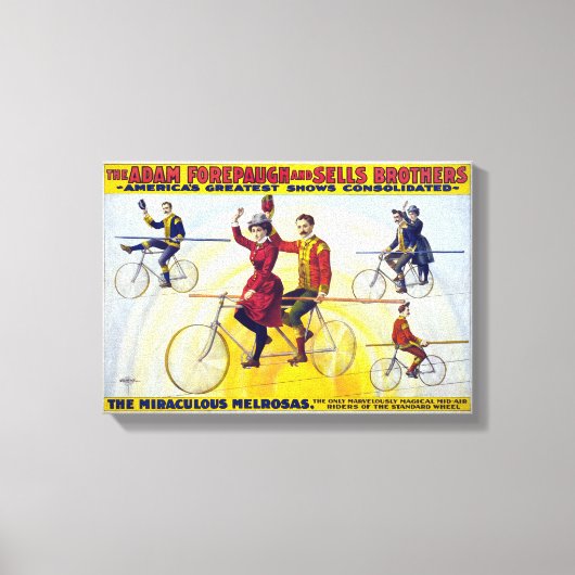 Forepaugh & Sells Brothers Circus Poster Canvas Afdruk (Voorkant)