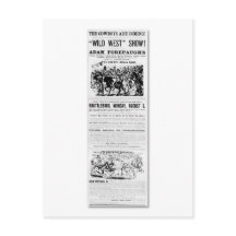 Forepaugh's Wilde West Show Advertisement