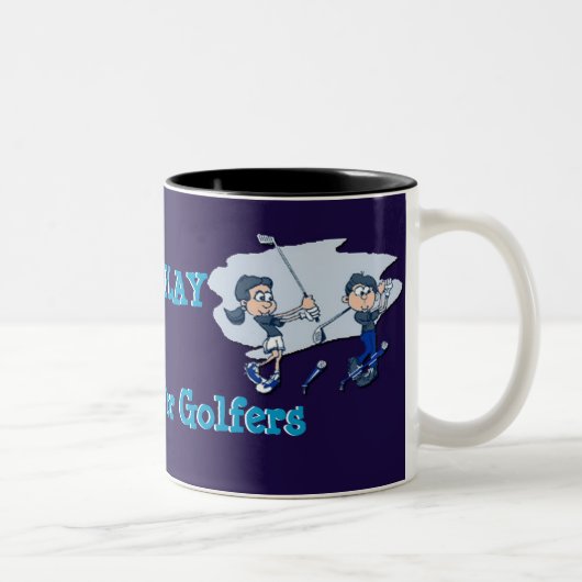 Foreplay Humor Golf Lovers Mug Tweekleurige Koffiemok (Rechts)