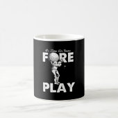 Foreplay Innuendo Funny Golf Adult Humor Koffiemok (Center)