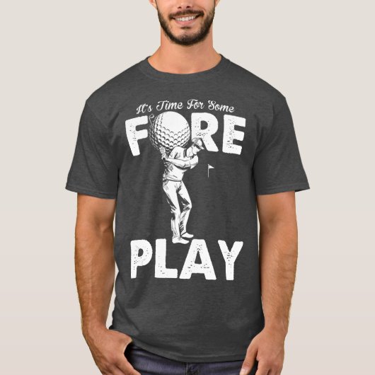 Foreplay Innuendo Funny Golf Adult Humor T-shirt (Voorkant)