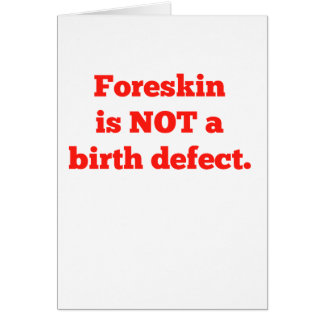 Foreskin is geen geboorteland - rood