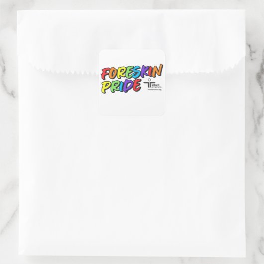 Foreskin Pride - Sticker - Wit (Tas)