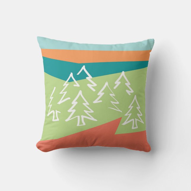 Forest 感恩 Sierkussen met Solid Melon Back (Voorkant)