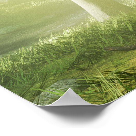 Forest 0007-01-4 digitale kunst poster (Hoek)