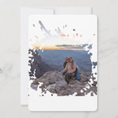 Forest 4X4 Truck Wedding Invitation Kaart (Achterkant)