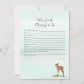 Forest Adventure-advies voor mammie Deers-Baby-spe Kaart (Voorkant)