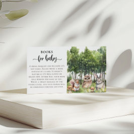 Forest Adventure Baby shower Boek voor Baby Informatiekaartje