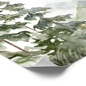 Forest Adventure Baby shower Boeken en geschenken Poster (Hoek)