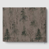 Forest Adventure Baby shower Boy Gastenboek (Achterkant)