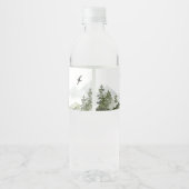 Forest Adventure Baby shower Waterfles Etiket (Achterkant)