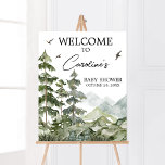 Forest Adventure Baby shower Welkom Poster<br><div class="desc">Maak uw evenement speciaal met deze Let the Adventure Begins Baby shower met onze schattige en mooie printbare welkomstbord met schattig Forest Baby shower thema. Download,  personaliseer en creëer blijvende herinneringen met deze perfecte touch voor uw vreugdevolle viering! BS494</div>