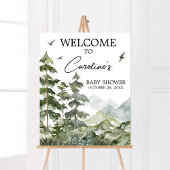 Forest Adventure Baby shower Welkom Poster
