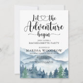 Forest Adventure Bachelorette Party Kaart (Voorkant)