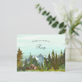 Forest Adventure Beer Baby shower RSVP (Staand voorkant)