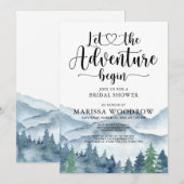 Forest Adventure begint met Bachelorette Party Kaart (Voorkant / Achterkant)