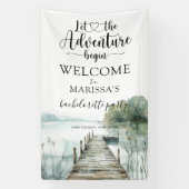 Forest Adventure begint met Bachelorette Party Spandoek (Verticaal)