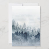 Forest Adventure begint Waterverf Baby shower Kaart (Achterkant)